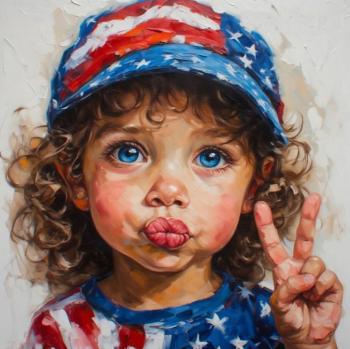 A child wearing a hat